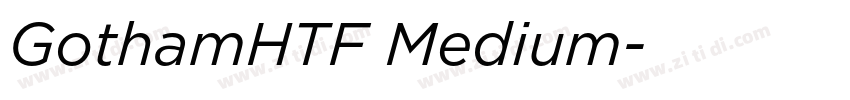 GothamHTF Medium字体转换